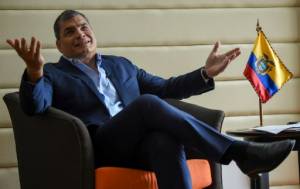 Ecuador ex-president Correa dismisses arrest warrant as government 'plot'.jpg Ecuador ex-president Correa dismisses arrest warrant as government 'plot'.jpg