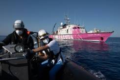 All migrants moved off stranded Banksy rescue boat.jpg All migrants moved off stranded Banksy rescue boat.jpg