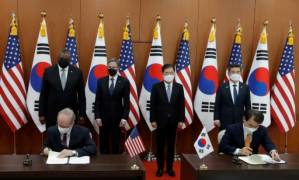 N. Korea fired two missiles in first test under Biden.jpg N. Korea fired two missiles in first test under Biden.jpg