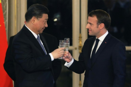 France's Macron begins China trip with Ukraine, trade on agenda.jpg France's Macron begins China trip with Ukraine, trade on agenda.jpg