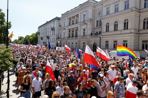 Polish opposition stages major anti-government protest