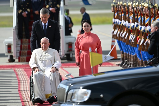 Pope arrives in Mongolia to back tiny Catholic presence on China's doorstep