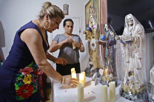 Skeleton saint Santa Muerte attracts devotees among US Latinos