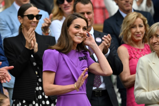 Cheers for Princess of Wales at Wimbledon final