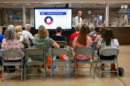 Arizona voters air fraud concerns at fortified election center.jpg