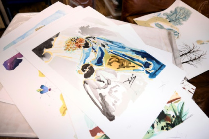 Dali prints found in London garage sold at auction.jpg