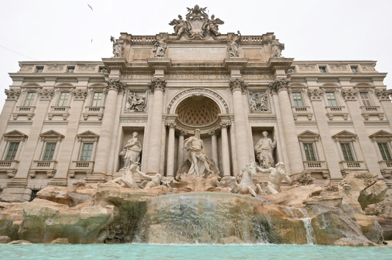 Rome's Trevi Fountain reopens to limited crowds