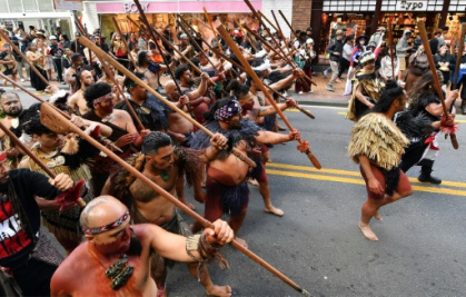 Tens of thousands march in New Zealand Maori rights protest.jpg