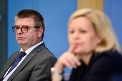 German intelligence chief Thomas Haldenwang and Interior Minister Nancy Faeser are on guard against disinformation attacks targeting the democratic process