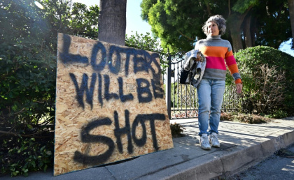 Evacuees have become increasingly nervous about looters roaming empty neighborhoods and poluice have stepped up patrols in a bid to deter criminals