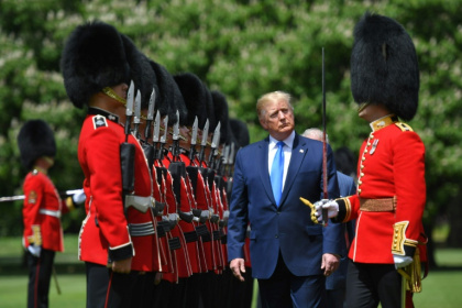 Trump, pictured during a 2019 visit to London during his first presidential term