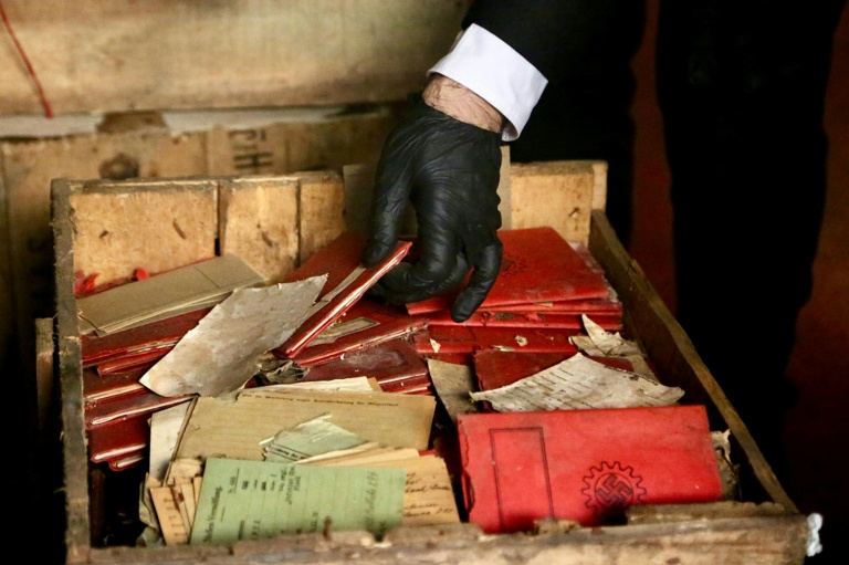 Nazi files found in champagne crates in Argentine court basement