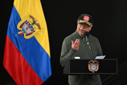 Gustavo Petro, Colombia's first leftist president, said he would sign a letter of intent to join China's Belt and Road Initiative - Raul ARBOLEDA (AFP) Gustavo Petro, Colombia's first leftist president, said he would sign a letter of intent to join China's Belt and Road Initiative - Raul ARBOLEDA (AFP)