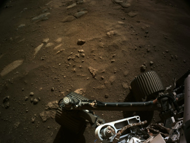 This handout photo from NASA shows images from NASA's Mars 2020 Perseverance rover at its new home in Jezero Crater on February 21, 2021, after touching down on the planet several days earlier - Handout (AFP)