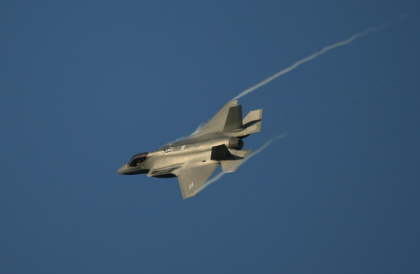 An F-35 fighter jet has over 400 kilograms (900 pounds) of rare earth components - JOHN THYS (AFP) An F-35 fighter jet has over 400 kilograms (900 pounds) of rare earth components - JOHN THYS (AFP)