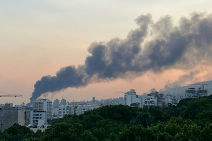 Smoke billows from an explosion at the Islamic Republic of Iran Broadcasting (IRIB) building in Tehran on June 16, 2025 - - (AFP) Smoke billows from an explosion at the Islamic Republic of Iran Broadcasting (IRIB) building in Tehran on June 16, 2025 - - (AFP)