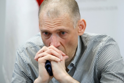 'President Trump now has the power and opportunity to free all political prisoners in Belarus with a single word,' said Sergei Tikhanovsky - Petras Malukas (AFP)