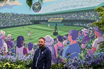 Wimbledon head gardener Martin Falconer is putting the finishing touches to the grounds ahead of the 2025 tournament - GLYN KIRK (AFP) Wimbledon head gardener Martin Falconer is putting the finishing touches to the grounds ahead of the 2025 tournament - GLYN KIRK (AFP)