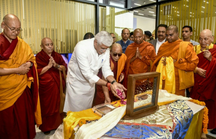 India has recovered a set of relics linked to early Buddhism more than a century after they were removed from the country during the British colonial period - - (AFP)