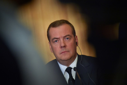 Medvedev has become one of Russia's most outspoken anti-Western hawks - LOIC VENANCE (AFP)