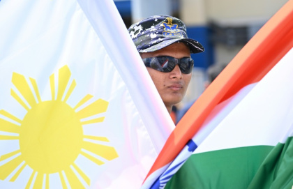 Warships of the Indian Navy were patrolling areas of the disputed South China Sea with their Philippine counterparts for the first time - Ted ALJIBE (AFP) Warships of the Indian Navy were patrolling areas of the disputed South China Sea with their Philippine counterparts for the first time - Ted ALJIBE (AFP)