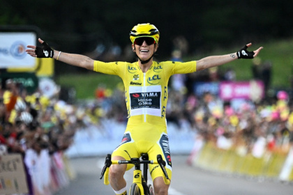 Olympic champion Pauline Ferrand-Prevot of France won the women's Tour de France title after nine days of racing - JULIEN DE ROSA (AFP) Olympic champion Pauline Ferrand-Prevot of France won the women's Tour de France title after nine days of racing - JULIEN DE ROSA (AFP)