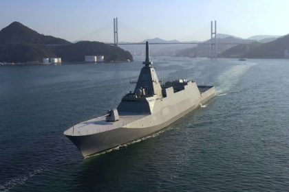 Japanese Maritime Self-Defence Force  Mogami-class ships are advanced stealth frigates equipped with a potent array of weapons - Handout (AFP)