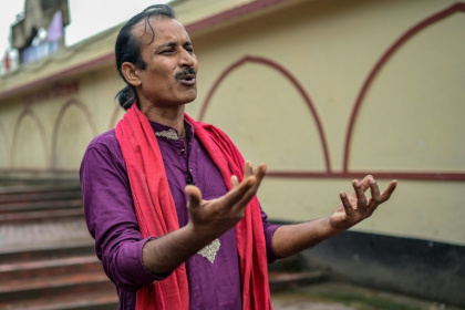 Sufi singer Jamal has spent decades devoted to his craft but now fears for his future as hardline Islamists gain ground in post-revolution Bangladesh - Md Abu SUFIAN JEWEL (AFP) Sufi singer Jamal has spent decades devoted to his craft but now fears for his future as hardline Islamists gain ground in post-revolution Bangladesh - Md Abu SUFIAN JEWEL (AFP)