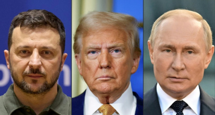 Trump and Putin plan to meet on Friday, but Europe is pushing for Ukraine's Zelensky to join them - Handout, Sarah Meyssonnier, Ilya PITALEV (AFP) Trump and Putin plan to meet on Friday, but Europe is pushing for Ukraine's Zelensky to join them - Handout, Sarah Meyssonnier, Ilya PITALEV (AFP)