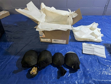 A handout image released by the District Court for the Western District of New York from the United States Fish and Wildlife Service shows the sock-wrapped protected turtles intercepted during a border inspection - - (AFP) A handout image released by the District Court for the Western District of New York from the United States Fish and Wildlife Service shows the sock-wrapped protected turtles intercepted during a border inspection - - (AFP)