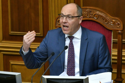 Andriy Parubiy was a leading figure in Ukraine's pro-European protest movements of 2004 and 2014 - GENYA SAVILOV (AFP) Andriy Parubiy was a leading figure in Ukraine's pro-European protest movements of 2004 and 2014 - GENYA SAVILOV (AFP)