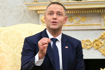 Karol Nawrocki is a fan of Donald Trump who argues Germany should pay reparations to Poland for the Nazis' actions - SAUL LOEB (AFP) Karol Nawrocki is a fan of Donald Trump who argues Germany should pay reparations to Poland for the Nazis' actions - SAUL LOEB (AFP)