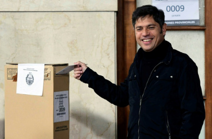 Buenos Aires governor Axel Kicillof is the new hero of the Argentine left following his coalition's trouncing of President Javier Milei's party in provincial elections seen as a test of Milei's support - STRINGER (AFP) Buenos Aires governor Axel Kicillof is the new hero of the Argentine left following his coalition's trouncing of President Javier Milei's party in provincial elections seen as a test of Milei's support - STRINGER (AFP)