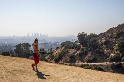 Runyon Canyon is an oasis that offers open space and great views of Los Angeles from its entrance in the heart of Hollywood - Apu Gomes (AFP) Runyon Canyon is an oasis that offers open space and great views of Los Angeles from its entrance in the heart of Hollywood - Apu Gomes (AFP)
