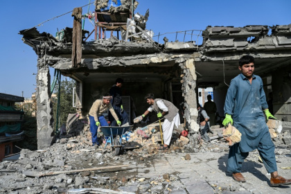 The worst clashes between Afghanistan and Pakistan in years have killed dozens and left a trail of damage along their frontier - Wakil KOHSAR (AFP) The worst clashes between Afghanistan and Pakistan in years have killed dozens and left a trail of damage along their frontier - Wakil KOHSAR (AFP)