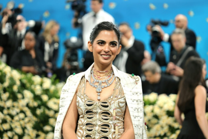 Chair of the inaugural British Museum ball, Isha Ambani, attended the 2025 Met Gala at the Metropolitan Museum of Art in May - Dia Dipasupil (AFP) Chair of the inaugural British Museum ball, Isha Ambani, attended the 2025 Met Gala at the Metropolitan Museum of Art in May - Dia Dipasupil (AFP)