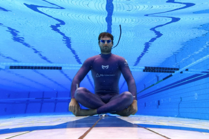 Vitomir Maricic spent 29 minutes and three seconds under water without oxygen - DAMIR SENCAR (AFP)