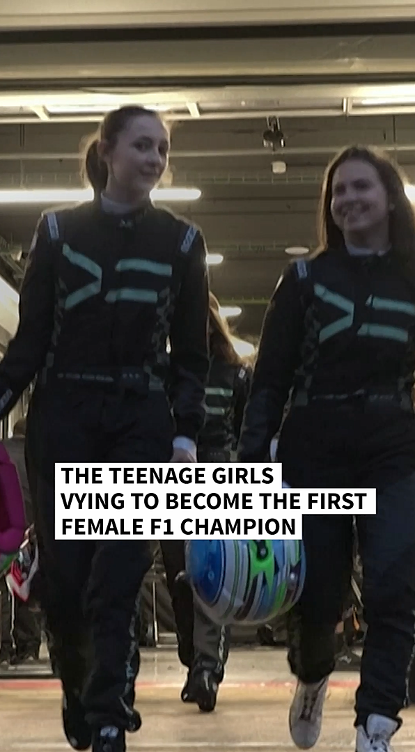 The teenage girls vying to become the first female F1 champion