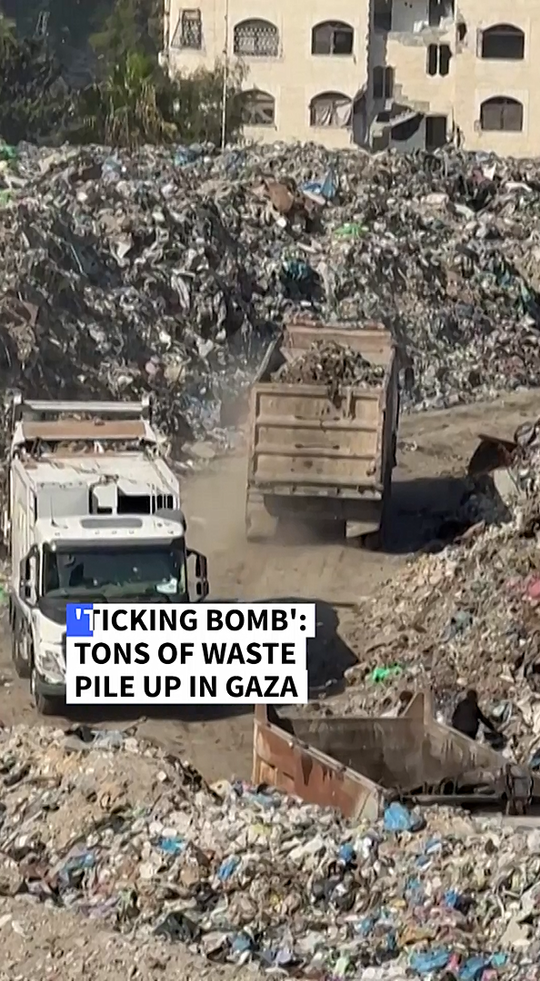 'Ticking bomb': Tons of waste pile up in Gaza