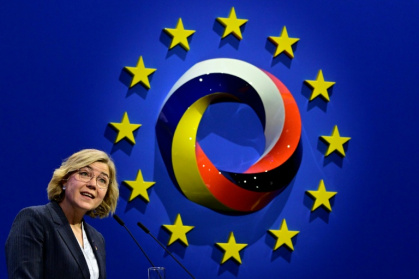 EU digital chief Henna Virkkunen will unveil the proposals to 'simplify' AI and data protection rules - John MACDOUGALL (AFP)