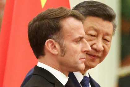 France's President Emmanuel Macron is on his fourth visit to China - Ludovic MARIN (AFP)