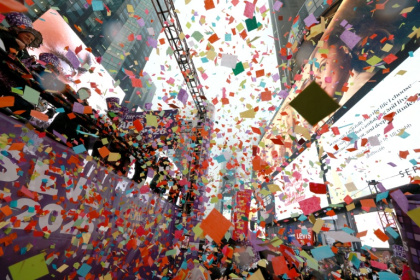 New Year's Eve rehearsals in New York, which will see in 2026 16 hours after Sydney - TIMOTHY A. CLARY (AFP)