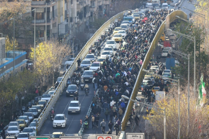 The protests in Iran were prompted by the country's dire economic conditions - HANDOUT (AFP)