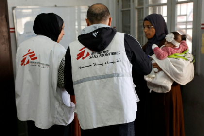 The ban includes Doctors Without Borders (MSF), which has 1,200 staff members in the Palestinian territories -- the majority of whom are in Gaza - Omar AL-QATTAA (AFP)