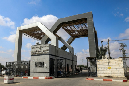 The Rafah border crossing with Egypt in the southern Gaza Strip on August 27, 2023 - SAID KHATIB (AFP)