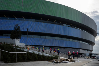 Milan's new Santagiulia arena was built near a derelict area known for crack cocaine dealing - MARCO BERTORELLO (AFP)