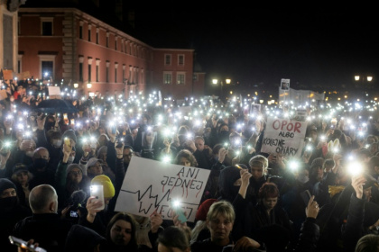 The death of Izabela in 2021 after an abortion was delayed set off mass protests in Poland - Wojtek Radwanski (AFP)