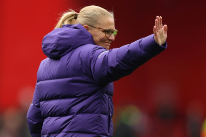 England's Sarina Wiegman was one of just 12 female head coaches at the 2023 World Cup - Chris RADBURN (AFP)