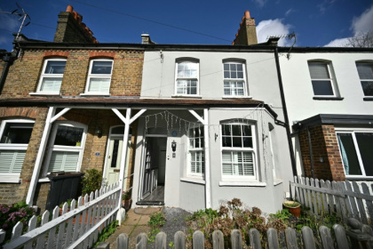 The modest terraced house -- originally built as a railway workers' cottage in the late 19th century -- is the childhood home of pop phenomenon David Bowie - Ben STANSALL (AFP)