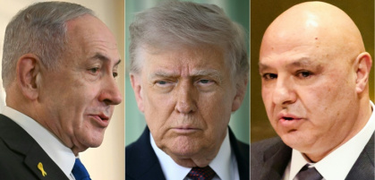US President Donald Trump said he had invited the leaders of Israel and Lebanon to the White House - Jim WATSON, Brendan SMIALOWSKI, Ludovic MARIN (AFP)